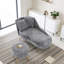 Chaise d'intérieur en chenille 58 po avec accoudoir gauche et coussin lombaire 58 po-537048098