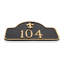 Fleur de Lis 1-Line Wall Address Plaque-140010504-140010528