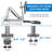 Mount-It! Height Adjustable Stand Up Workstation with Dual Monitor Mount, Standing Desk Converter