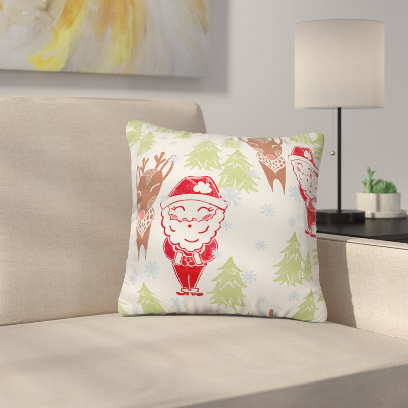 Coussin décoratif en demi-votre gang gars à partir du pôle nord, 16 po x 1 po