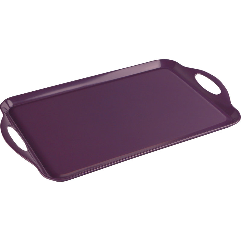 Plateau rectangulaire en plastique mélaminé 18 po Reston Lloyd, Prune / mauve