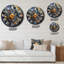 Horloge murale bleue et bleue-93381762