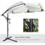 Brikene 265cm Tilt Cantilever Parasol-958161148