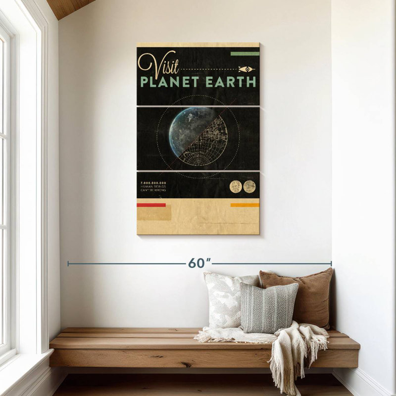 Oberle Visit Planet Earth, 45" H x 28" W