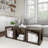 Side Table with Storage - Minimalist Modern Nightstand or End Table with Open Sides - Stackable Modular Accent Table for Bedroom, Living Room, or Office by Lavish Home (Gray Woodgrain)-410135507