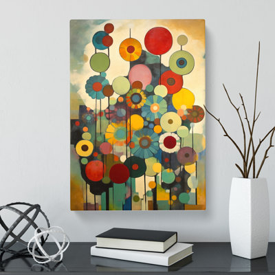 CAN-V0523-186X Bauhaus Flowers Vol.1 - Wrapped Canvas Print
