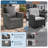 Arora 4-Person Wicker Outdoor Patio Set with Olefin Back&Seat Cushions-1099034978
