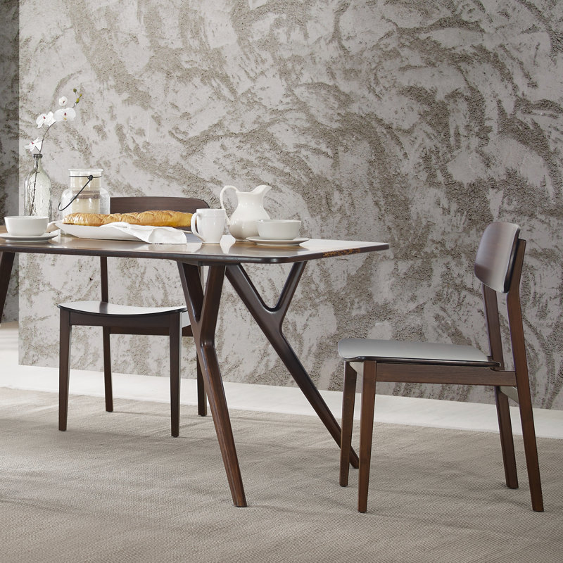 Chaise d'appoint Lacey, Acajou