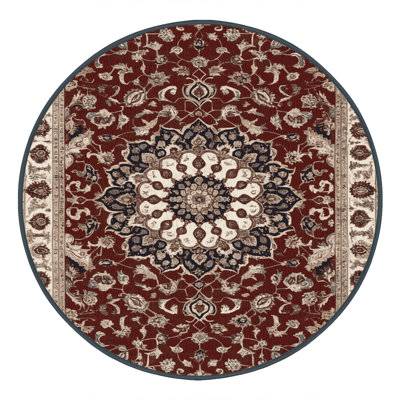 Tapis persan noir lavable à la machine
