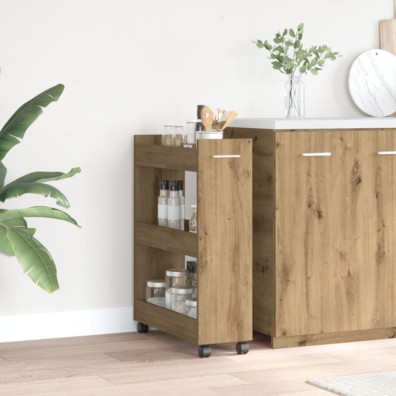 Serving Cart, Artisan Oak