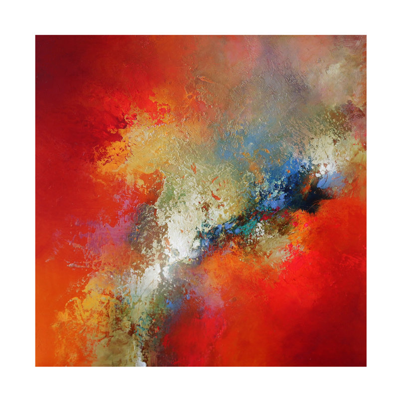 Toile tendue - Cody Hooper «Fly Away», art mural pour salon, chambre à coucher ou bureau - 24 x 24