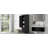 Tall Storage Cabinet With Two Drawers For Bathroom/Office, Black-1786861247