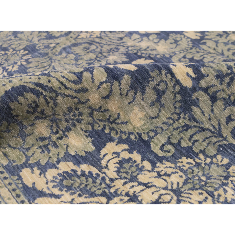Wool Damask Area Rug