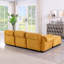 Canapé modulaire à la mode 93 po, structure en fer, canapé en chenille de 93 po-125906924
