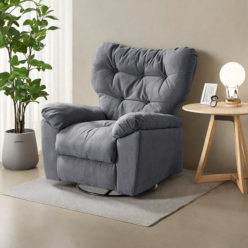 Ergonomic recliner in light luxury style, Gray