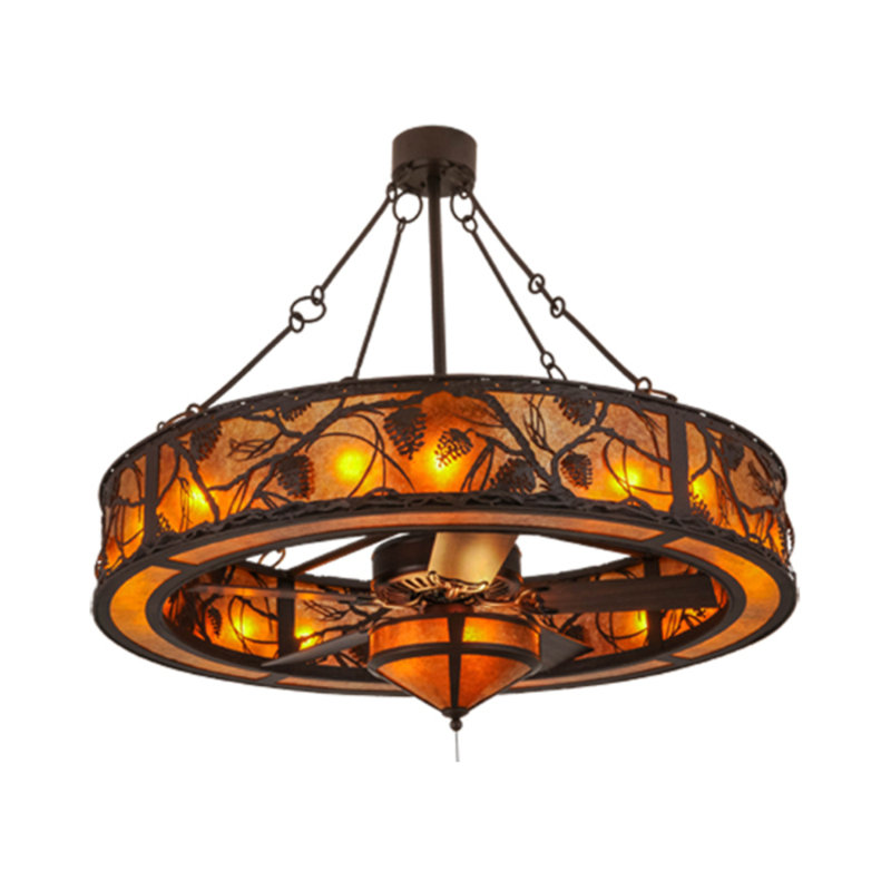 Whispering Pines Downrod Ceiling Fan