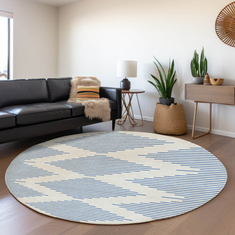 Premium Machine Washable Jahnke AMF1017 Geometric Rug, Rectangle 3' x 5'