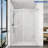 Opal Mirage MCOCOD 56-60.75" W x 72" H Double Sliding Frameless Soft Close Shower Door with 3/8"(10mm) Clear Glass-58149265