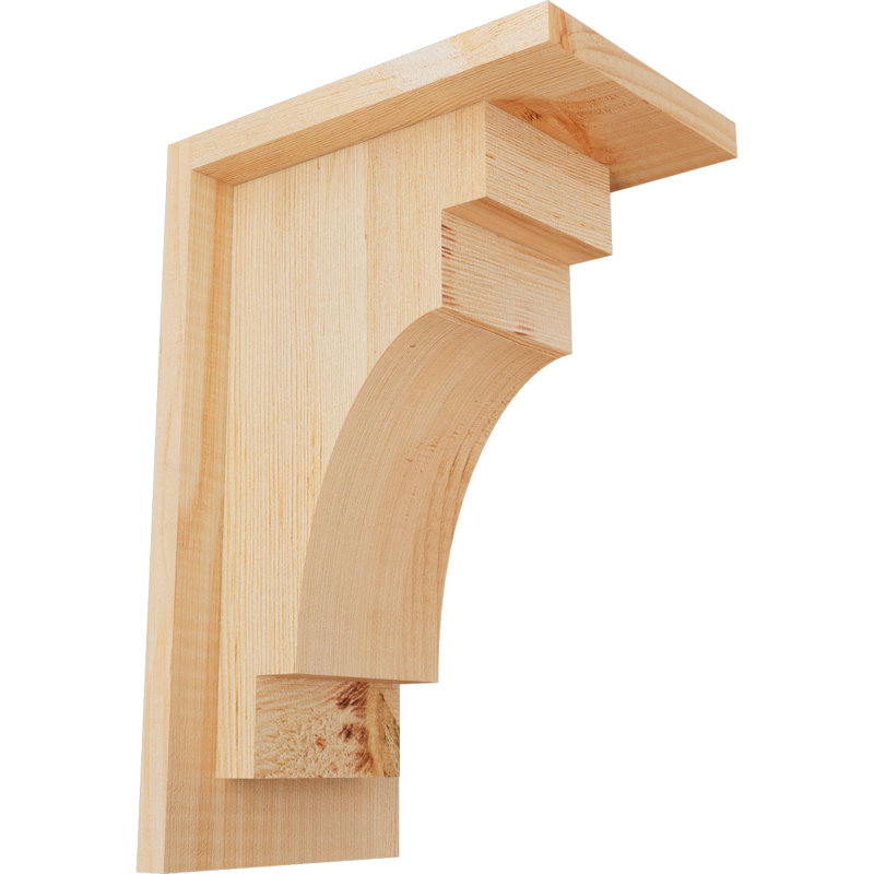 Corbeau méditerranéen avec contre-plaque, H 12 po x l 5,5 po x P 8 po, Sapin de Douglas, Lisse
