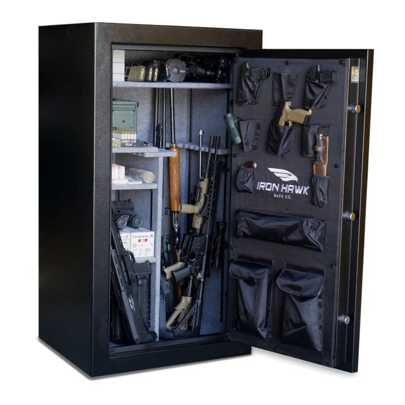 Coffre-fort de sécurité à long fusil avec serrure électronique, H 55 po x l 30 po x P 24 po
