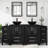 Aidin 72’’ Double Bathroom Vanity Set with Vessel Sink, Faucet, Drain-1040150010-1040150011
