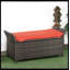 Banc de rangement en osier brun Outsunny-110145328