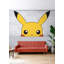 Murale peler et coller pokachu jaune Pokémon