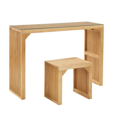 Dining Bench & Table Set Suitable For Entryway Daily Use & Cozy Leisure Time With Loved Ones