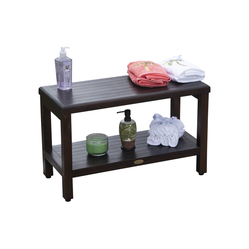 DecoTeak Eleganto, banc de douche en teck, banc de douche en bois de teck, banc de douche en teck, tabouret de douche en teck
