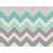 Bleu / chevron rose