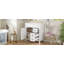 Meuble-lavabo de 30 po avec lavabo en céramique, petite armoire de salle de bain, armoire moderne avec 2 tiroirs et tablette réglable-1572999644