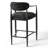 Upholstered Counter Height Bar Stools with Arms and Metal Frame-1893370463