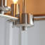 3 - Light Brushed Chrome Plate Pendant