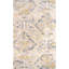Tapis blanc cassé à motif damassé Zanesville-18100114