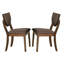 Ensemble de chaises d'appoint de salle à manger 2 pièces