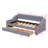 Upholstered Daybed With Drawers,Storage Armrests And USB Port-2039460442