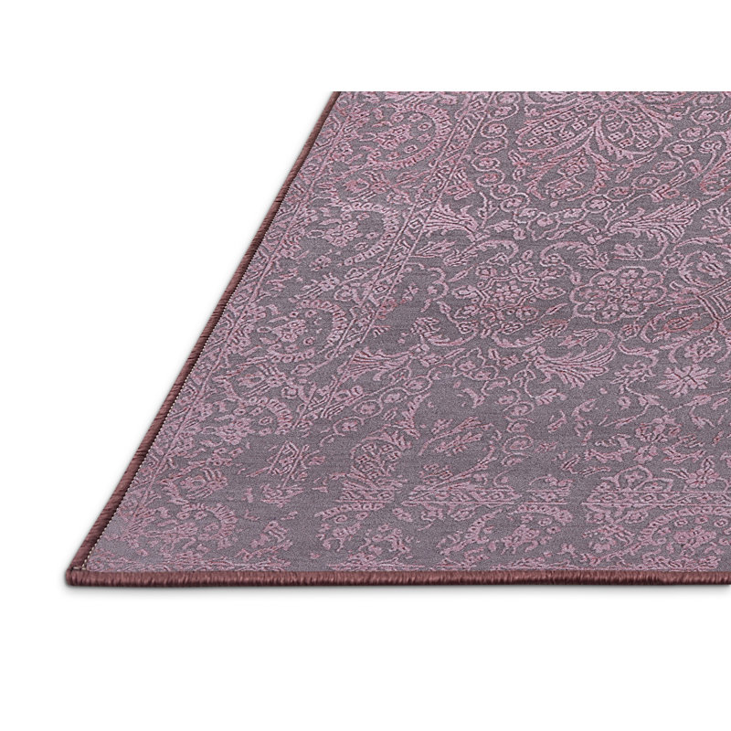 Tapis 100% moderne 2731 de style Mid-Century lavable à la machine, Rectangle 7 pi x 10 pi