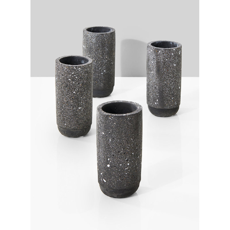Vase de table en céramique noir Sisen