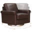 Fauteuil pivotant en cuir Pruszkow-104707288