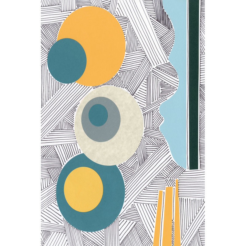 Lines And Shapes I by Regina Moore - Painting, 76cm H x 51cm W, Wrapped Canvas