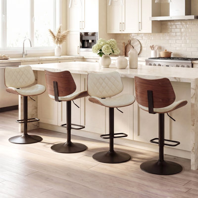 Raquita Faux Leather Upholstered Bar Stools
