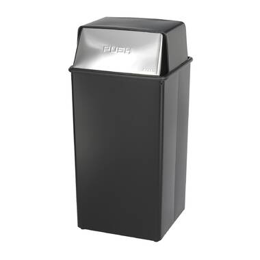 33 Gal. Perforated Stainless Steel Trash Receptacle VCT-33 PERF SS