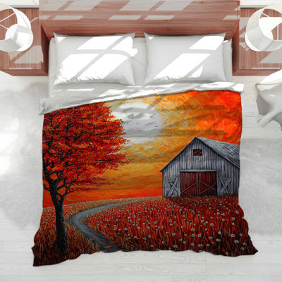 Barn Bedding Architecture Comforter Farmhouse