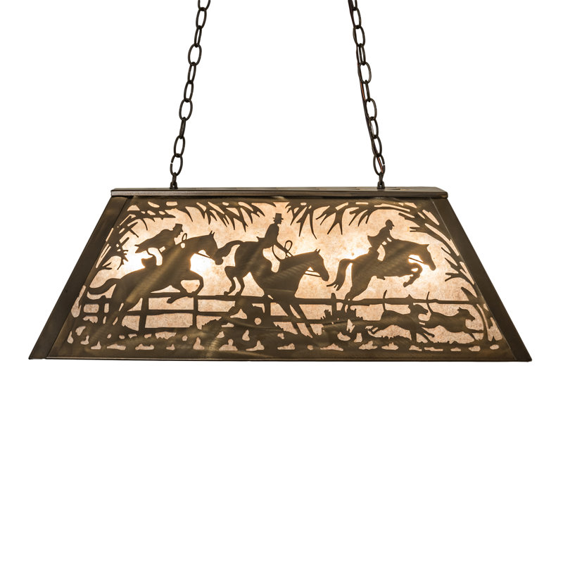 Rustic Lodge 6 - Light Pendant, 22" - 44" H x 33" W x 17" D