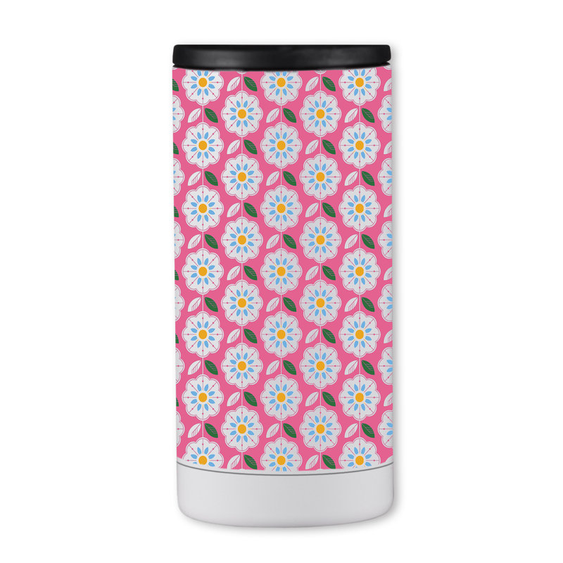 Motif de fleurs roses 12 oz manchon pour boisson