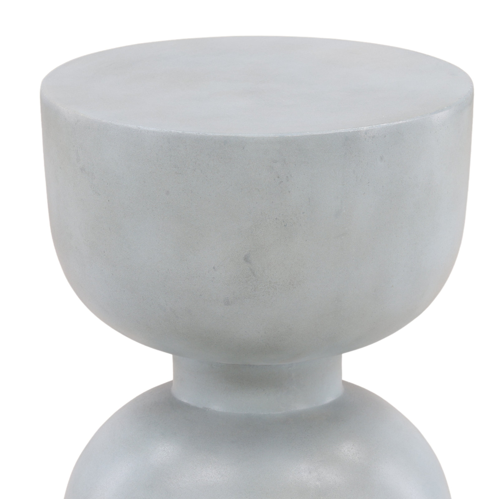 Cresson 15'' Stone Outdoor Side Table, Pastel Blue