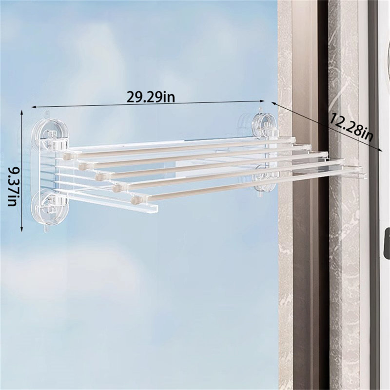 Séchoir à linge pliable Suctionstep, Blanc