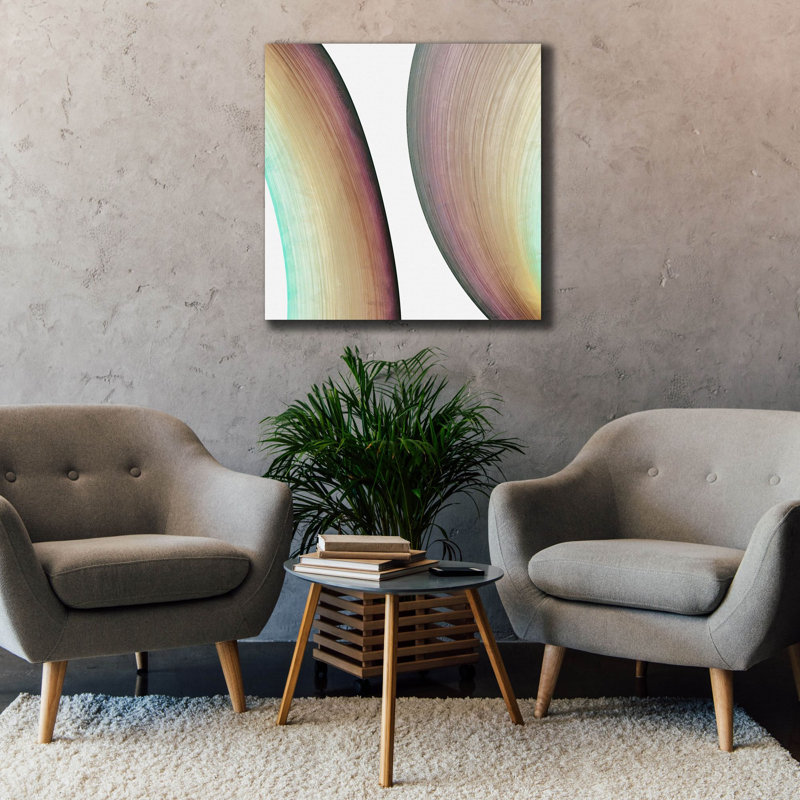  «Inner Pathway 2» par Alonzo Saunders, art mural sur toile, 37 po x 37 po