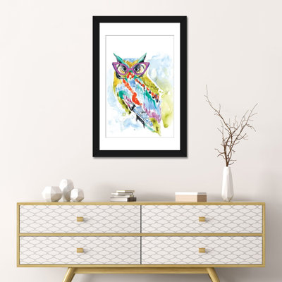«Smarty-Pants Owl», reproduction sur toile