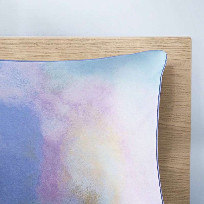 Housse de couette Tie Dye avec couleur et coussin décoratif
